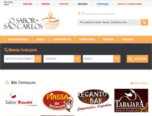 Tablet Screenshot of osabordesaocarlos.com.br